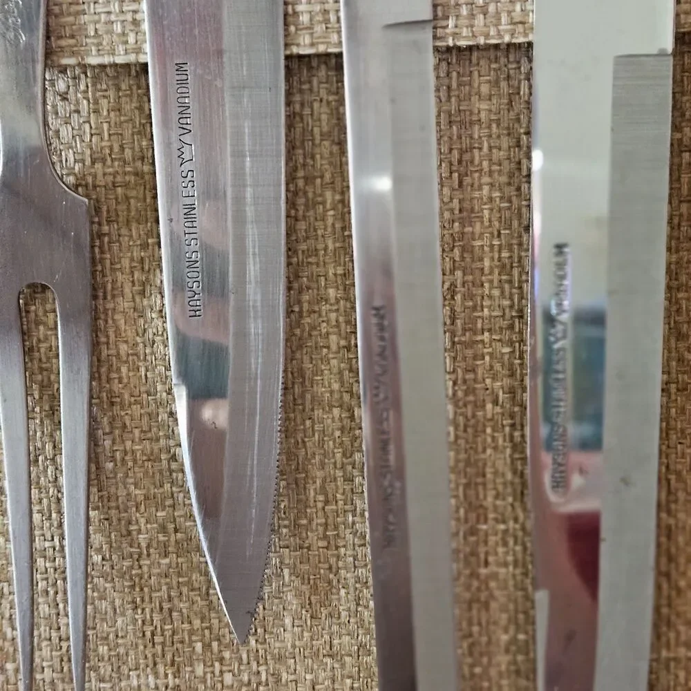 Vintage Royalton Hanging Knife Collection with Hanging Board w Magnetic Strip